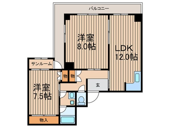 カサノルテの物件間取画像